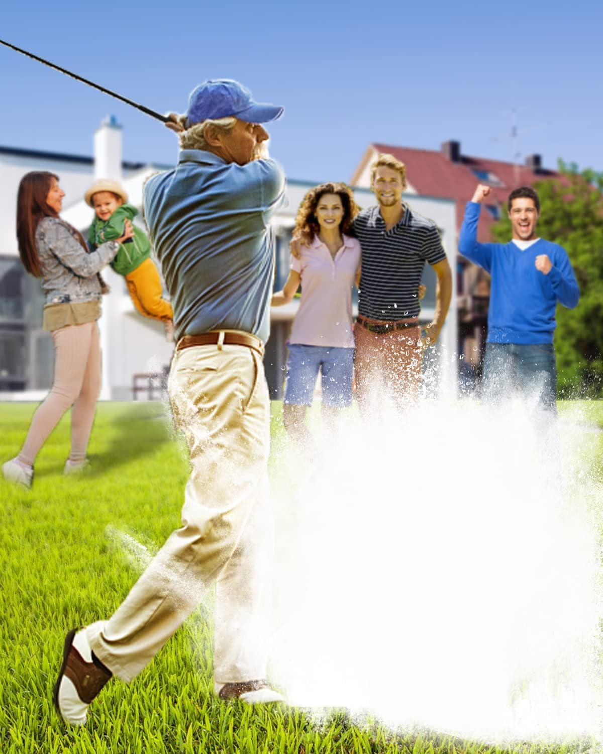 imageTHIODOON 3 Pack Exploding Balls for Golf Party Gender Reveal Prank Funny Joke for Golfers 3 Piece Set 3 WhiteBlue ampamp Pink ampamp White3 pack3 pink