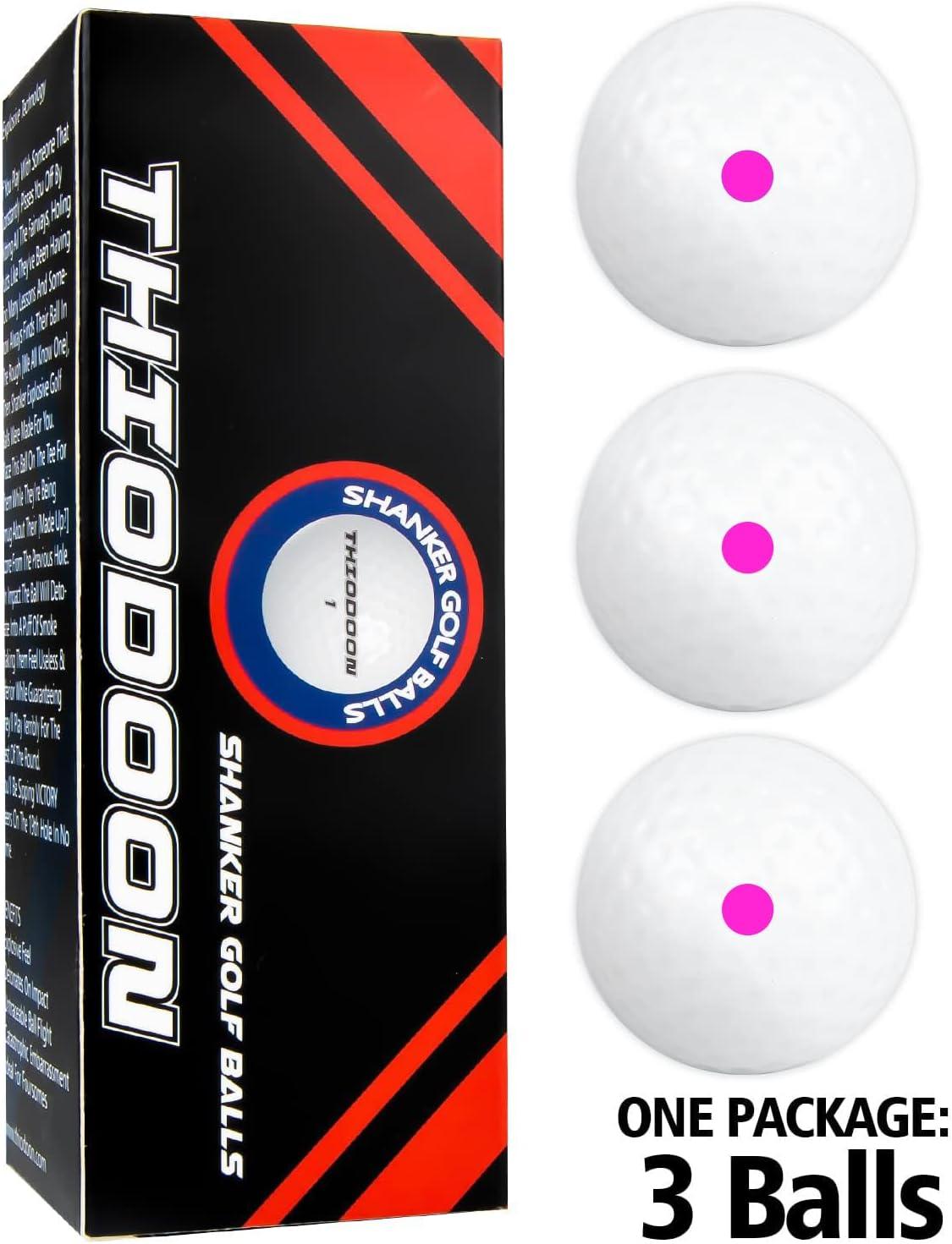 imageTHIODOON 3 Pack Exploding Balls for Golf Party Gender Reveal Prank Funny Joke for Golfers 3 Piece Set 3 WhiteBlue ampamp Pink ampamp White3 pack3 pink
