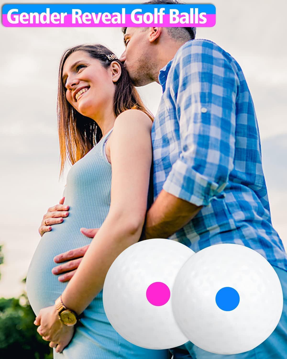imageTHIODOON 3 Pack Exploding Balls for Golf Party Gender Reveal Prank Funny Joke for Golfers 3 Piece Set 3 WhiteBlue ampamp Pink ampamp White3 pack3 pink