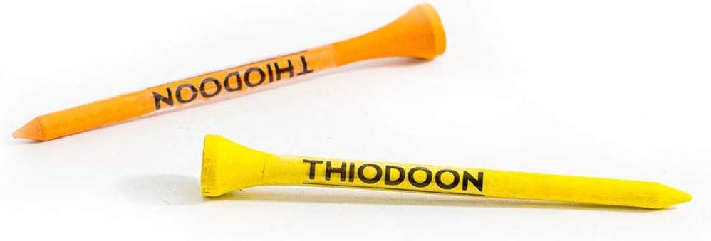 imageTHIODOON Golf Tees Professional Natural Wood Golf Tees Pack of 100 Golfing Tees Multiple Colors Size 314 inch 234 inch or 218 inch Tall Golf Tees Bulk Reduce Side Spin and FrictionWhite